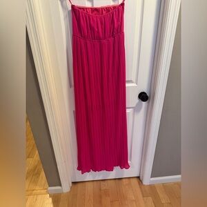 Ya Los Angeles Strapless Pink Maxi Dress